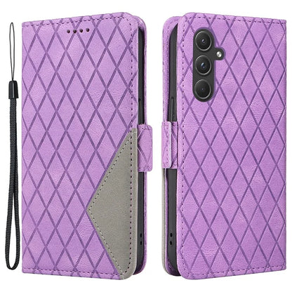 For Samsung Galaxy A55 5G Case Imprinted Leather Card Holder Phone Protector