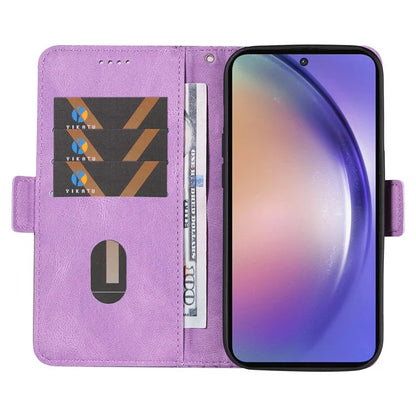 For Samsung Galaxy A55 5G Case Imprinted Leather Card Holder Phone Protector