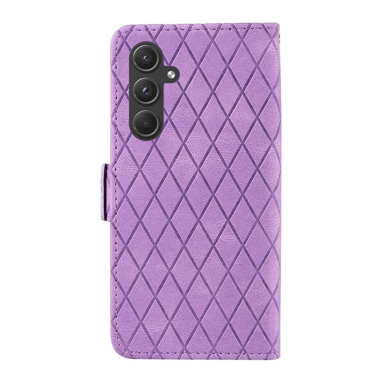 For Samsung Galaxy A55 5G Case Imprinted Leather Card Holder Phone Protector