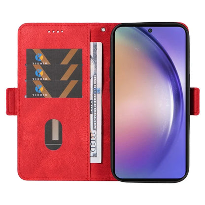 For Samsung Galaxy A55 5G Case Imprinted Leather Card Holder Phone Protector