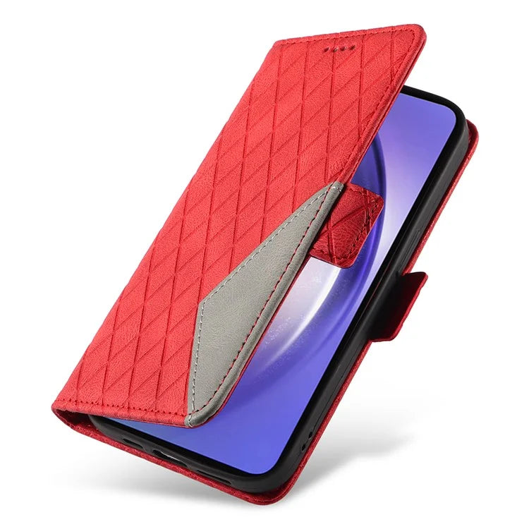 For Samsung Galaxy A55 5G Case Imprinted Leather Card Holder Phone Protector