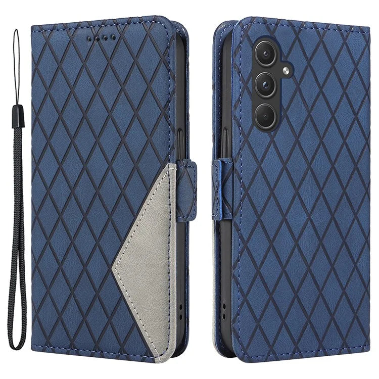 For Samsung Galaxy A55 5G Case Imprinted Leather Card Holder Phone Protector