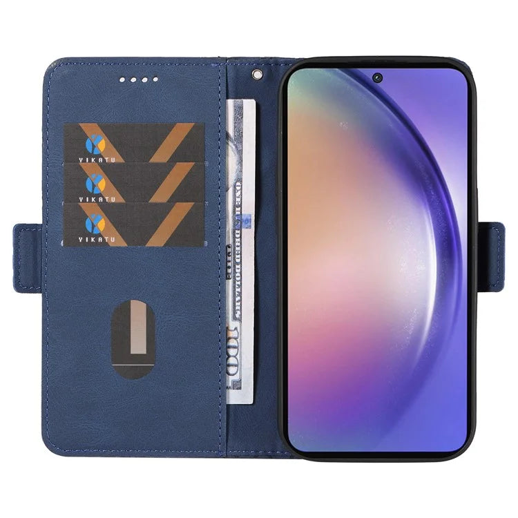 For Samsung Galaxy A55 5G Case Imprinted Leather Card Holder Phone Protector