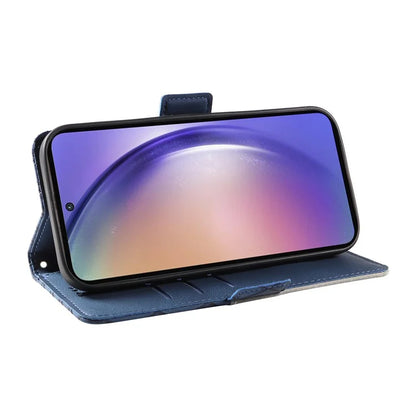 For Samsung Galaxy A55 5G Case Imprinted Leather Card Holder Phone Protector