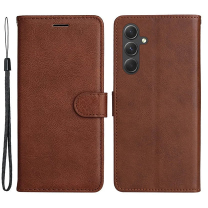 KT Leather Series-2 for Samsung Galaxy A55 5G Wallet Case Solid Color Phone Cover