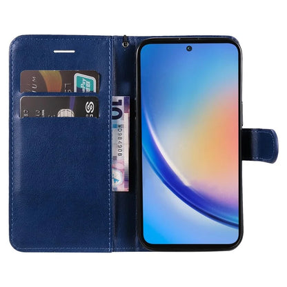 KT Leather Series-2 for Samsung Galaxy A55 5G Wallet Case Solid Color Phone Cover