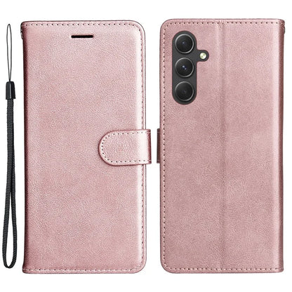 KT Leather Series-2 for Samsung Galaxy A55 5G Wallet Case Solid Color Phone Cover