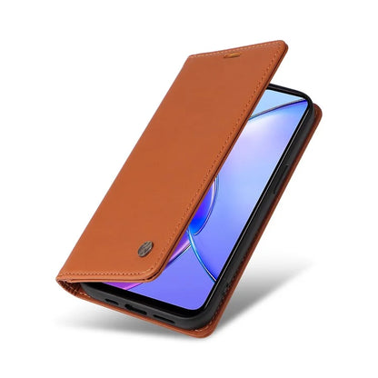 YIKATU YK-001 For vivo Y17s 4G Magnetic Case Leather Wallet Card Slots Phone Cover