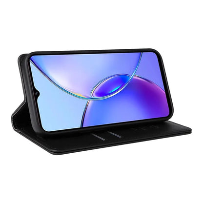 YIKATU YK-001 For vivo Y17s 4G Magnetic Case Leather Wallet Card Slots Phone Cover