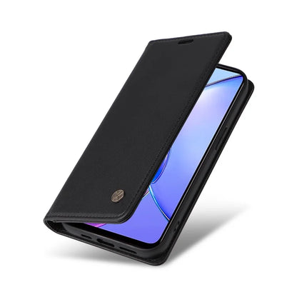 YIKATU YK-001 For vivo Y17s 4G Magnetic Case Leather Wallet Card Slots Phone Cover