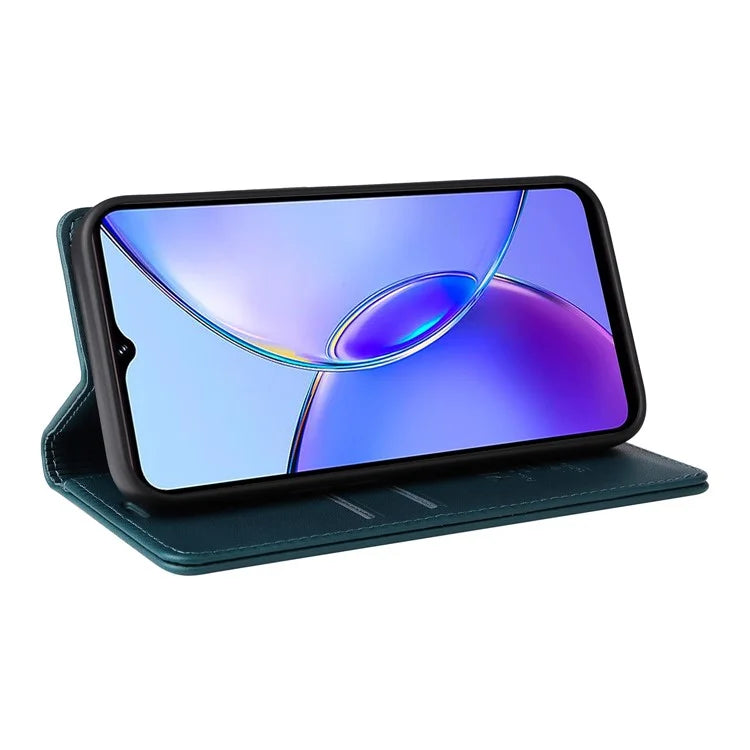 YIKATU YK-001 For vivo Y17s 4G Magnetic Case Leather Wallet Card Slots Phone Cover