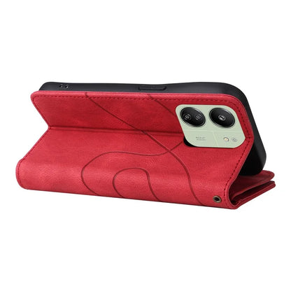 KT Multi-function Series-5 For Xiaomi Redmi 13C 4G / Poco C65 4G Case Dual Color Splicing Leather Cover