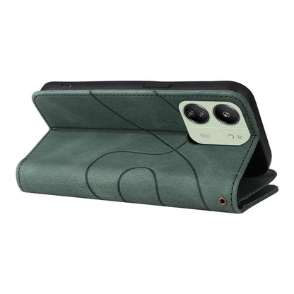 KT Multi-function Series-5 For Xiaomi Redmi 13C 4G / Poco C65 4G Case Dual Color Splicing Leather Cover