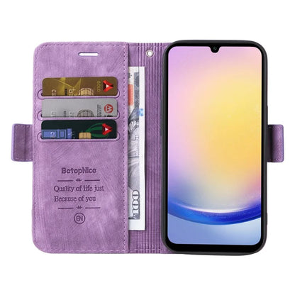 BETOPNICE 001 for Samsung Galaxy A25 5G (Global) (161.0 x 76.5 x 8.3mm) Phone Case Leather Wallet Cover