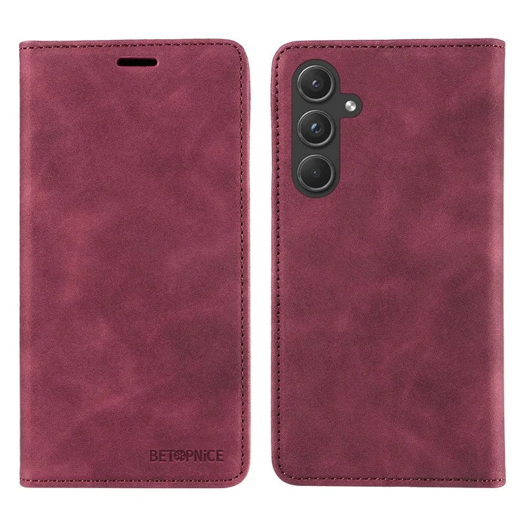 BETOPNICE 003 for Samsung Galaxy A55 5G Leather Case Magnetic Closing RFID Blocking Phone Cover