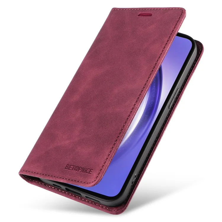 BETOPNICE 003 for Samsung Galaxy A55 5G Leather Case Magnetic Closing RFID Blocking Phone Cover