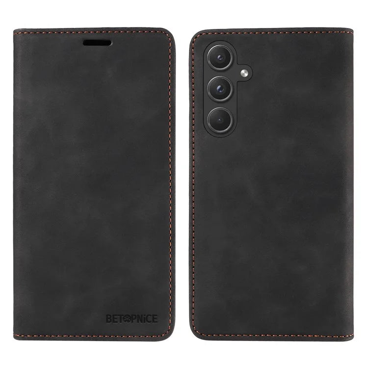 BETOPNICE 003 for Samsung Galaxy A55 5G Leather Case Magnetic Closing RFID Blocking Phone Cover