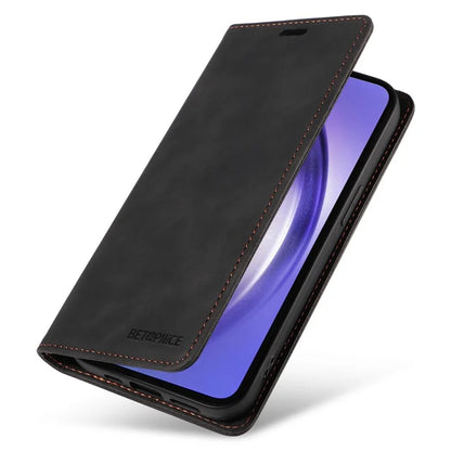 BETOPNICE 003 for Samsung Galaxy A55 5G Leather Case Magnetic Closing RFID Blocking Phone Cover