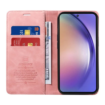 BETOPNICE 003 for Samsung Galaxy A55 5G Leather Case Magnetic Closing RFID Blocking Phone Cover