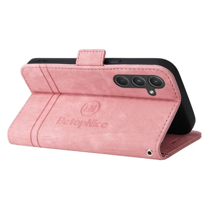 BETOPNICE 001 for Samsung Galaxy A55 5G Magnetic Case Leather Flip Stand Protective Cover
