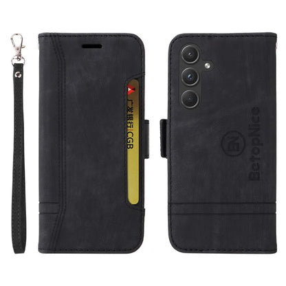 BETOPNICE 001 for Samsung Galaxy A55 5G Magnetic Case Leather Flip Stand Protective Cover