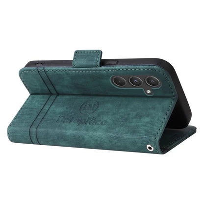 BETOPNICE 001 for Samsung Galaxy A55 5G Magnetic Case Leather Flip Stand Protective Cover