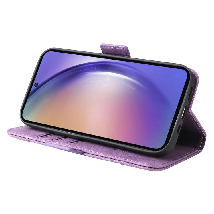 BETOPNICE 001 for Samsung Galaxy A55 5G Magnetic Case Leather Flip Stand Protective Cover