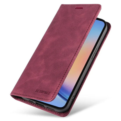 BETOPNICE 003 for Samsung Galaxy A35 5G Magnetic Phone Case RFID Blocking Card Slots Cover