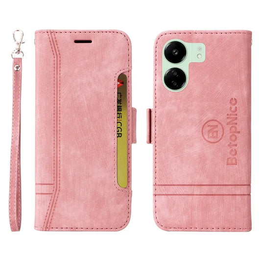 BETOPNICE 001 for Xiaomi Redmi 13C 4G / Redmi 13C 5G / Poco C65 4G Phone Cover Folding Wallet Case