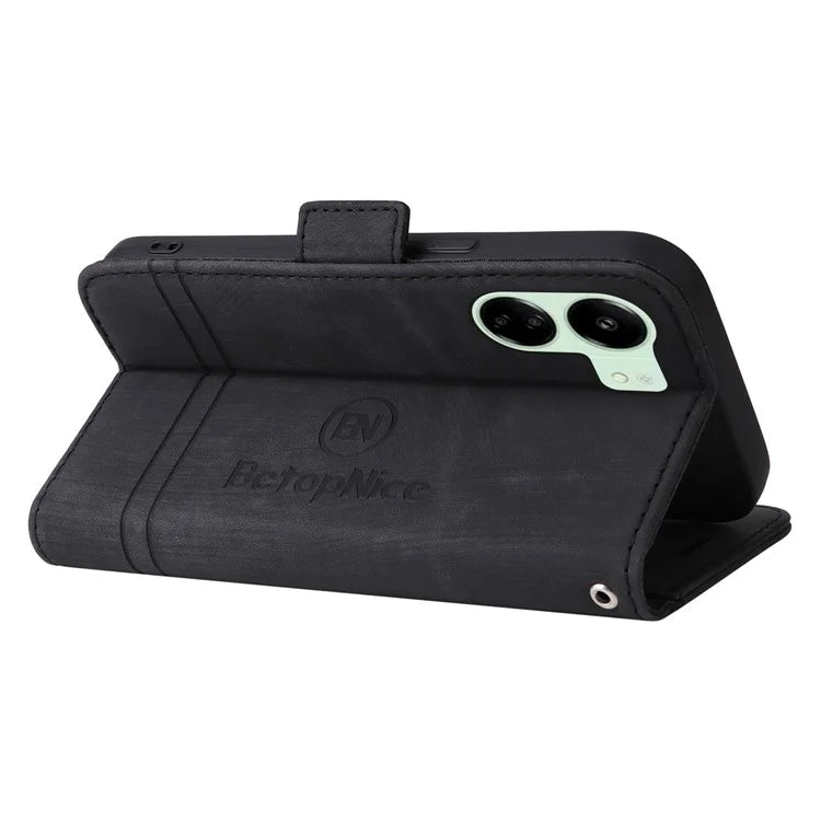 BETOPNICE 001 for Xiaomi Redmi 13C 4G / Redmi 13C 5G / Poco C65 4G Phone Cover Folding Wallet Case