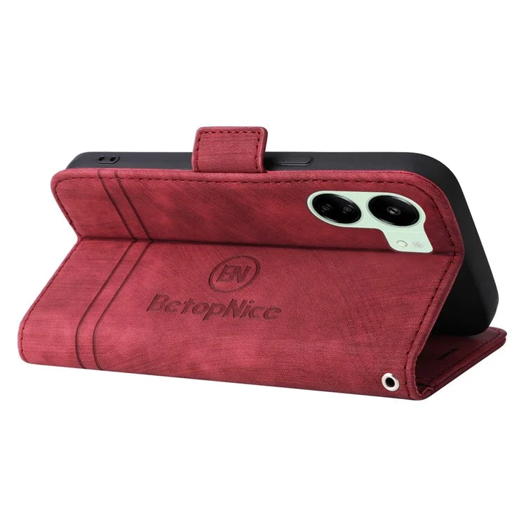 BETOPNICE 001 for Xiaomi Redmi 13C 4G / Redmi 13C 5G / Poco C65 4G Phone Cover Folding Wallet Case