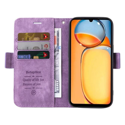 BETOPNICE 001 for Xiaomi Redmi 13C 4G / Redmi 13C 5G / Poco C65 4G Phone Cover Folding Wallet Case