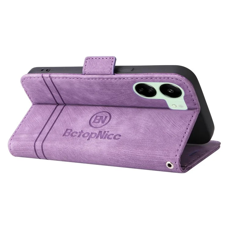 BETOPNICE 001 for Xiaomi Redmi 13C 4G / Redmi 13C 5G / Poco C65 4G Phone Cover Folding Wallet Case