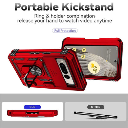 For Google Pixel Fold Kickstand Case PC+TPU Dual Layer Phone Cover