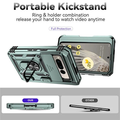 For Google Pixel Fold Kickstand Case PC+TPU Dual Layer Phone Cover