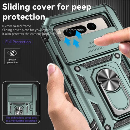 For Google Pixel Fold Kickstand Case PC+TPU Dual Layer Phone Cover