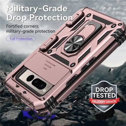 For Google Pixel Fold Kickstand Case PC+TPU Dual Layer Phone Cover