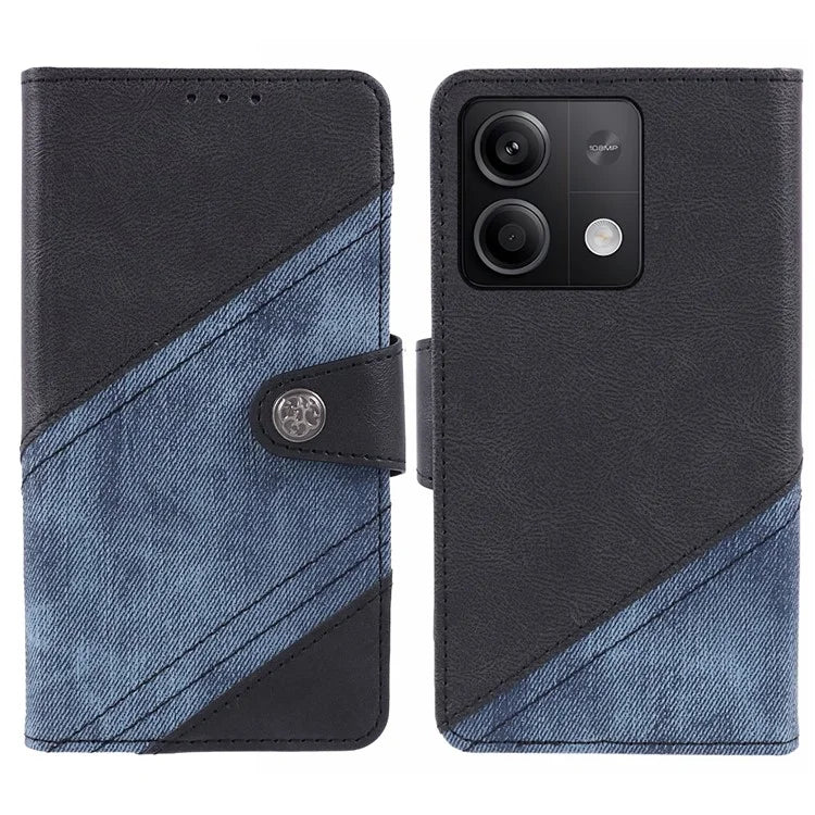 For Xiaomi Redmi Note 13 5G Cell Phone Case Crazy Horse Texture Full Protection Shell