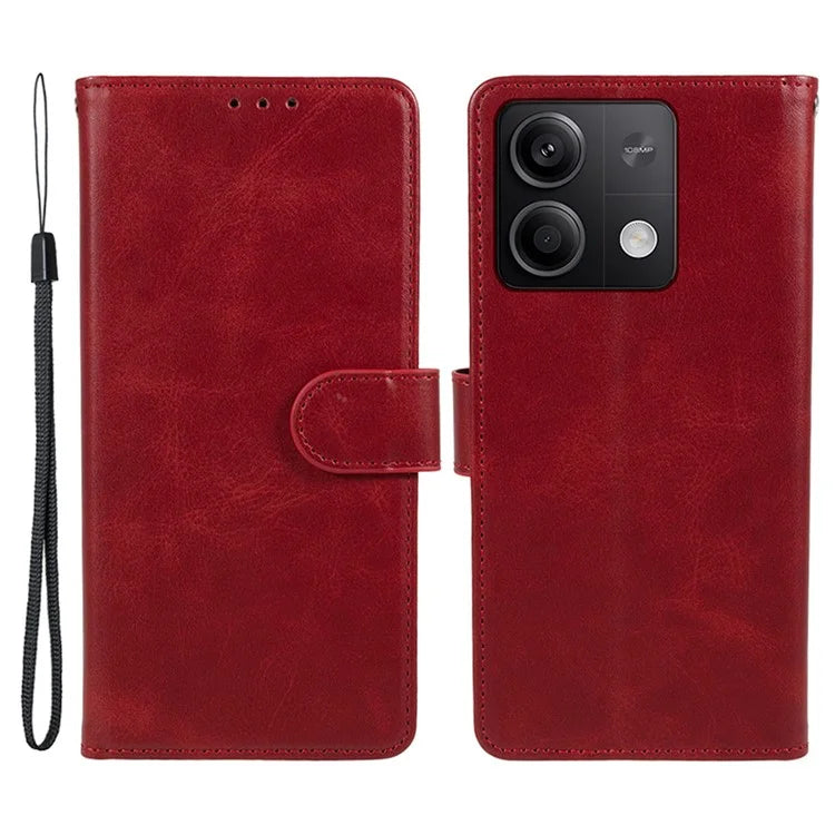 For Xiaomi Redmi Note 13 Pro 5G / Poco X6 5G Case PU Leather Wallet Stand Magnetic Clasp Phone Cover