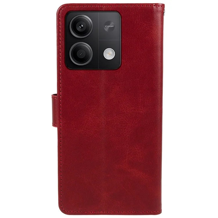 For Xiaomi Redmi Note 13 Pro 5G / Poco X6 5G Case PU Leather Wallet Stand Magnetic Clasp Phone Cover
