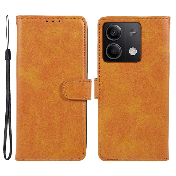 For Xiaomi Redmi Note 13 Pro 5G / Poco X6 5G Case PU Leather Wallet Stand Magnetic Clasp Phone Cover