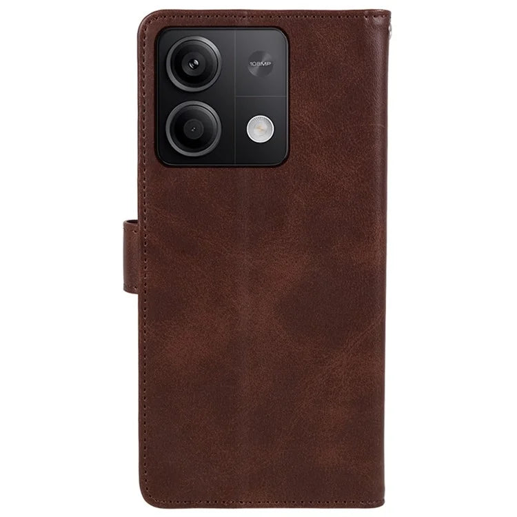 For Xiaomi Redmi Note 13 Pro 5G / Poco X6 5G Case PU Leather Wallet Stand Magnetic Clasp Phone Cover