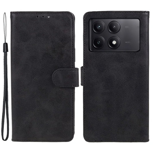 For Xiaomi Redmi K70E 5G / Poco X6 Pro 5G Stand Anti-drop Shell Cell Phone Case Magnetic Clasp PU Leather Wallet