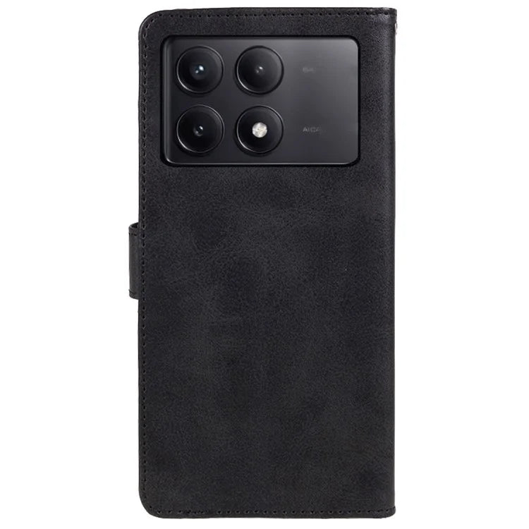 For Xiaomi Redmi K70E 5G / Poco X6 Pro 5G Stand Anti-drop Shell Cell Phone Case Magnetic Clasp PU Leather Wallet