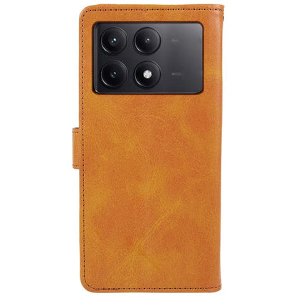 For Xiaomi Redmi K70E 5G / Poco X6 Pro 5G Stand Anti-drop Shell Cell Phone Case Magnetic Clasp PU Leather Wallet