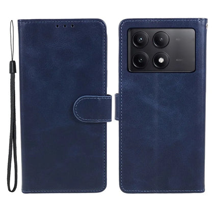 For Xiaomi Redmi K70E 5G / Poco X6 Pro 5G Stand Anti-drop Shell Cell Phone Case Magnetic Clasp PU Leather Wallet
