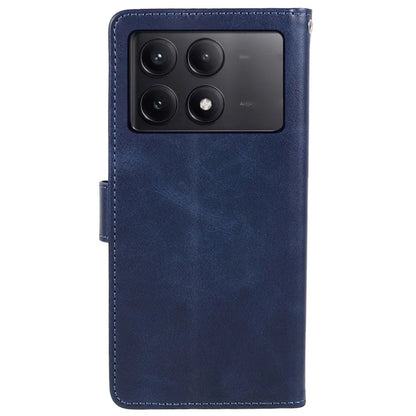 For Xiaomi Redmi K70E 5G / Poco X6 Pro 5G Stand Anti-drop Shell Cell Phone Case Magnetic Clasp PU Leather Wallet