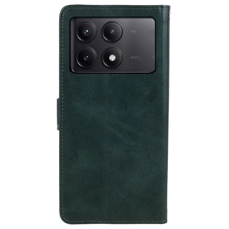 For Xiaomi Redmi K70E 5G / Poco X6 Pro 5G Stand Anti-drop Shell Cell Phone Case Magnetic Clasp PU Leather Wallet