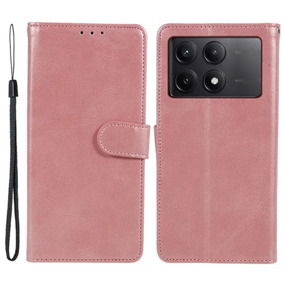 For Xiaomi Redmi K70E 5G / Poco X6 Pro 5G Stand Anti-drop Shell Cell Phone Case Magnetic Clasp PU Leather Wallet