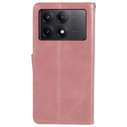 For Xiaomi Redmi K70E 5G / Poco X6 Pro 5G Stand Anti-drop Shell Cell Phone Case Magnetic Clasp PU Leather Wallet